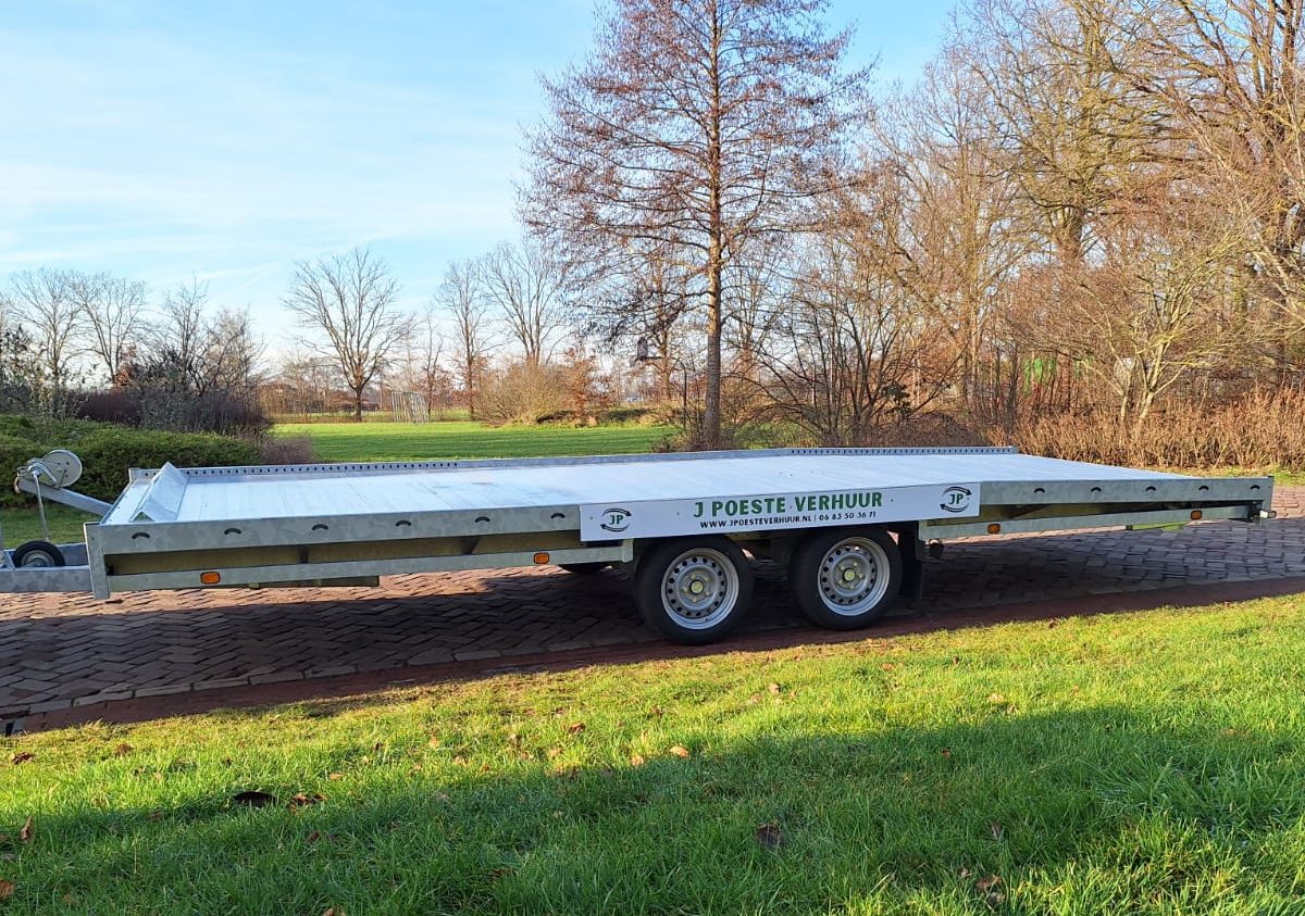 open aanhangwagen ongeremd 247x130 (L x B) max laden 500kg